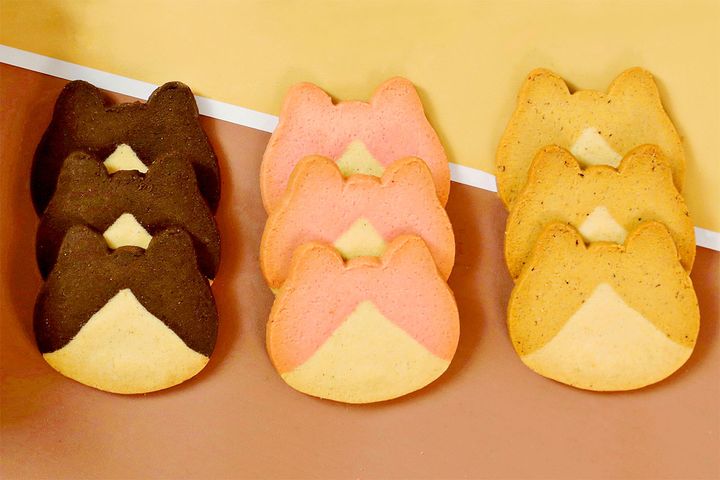 ねこねこ はちわれクッキー 12枚アソート／1箱：￥1,400（税込み）
