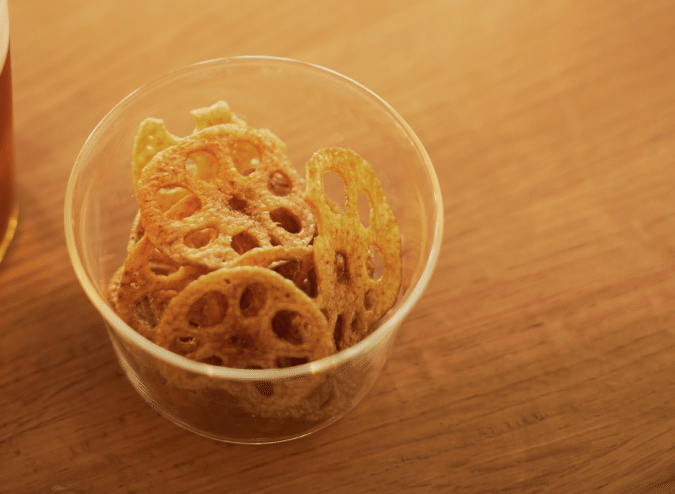 ブルーボトルコーヒー ホリデージャズライブ レンコンチップス