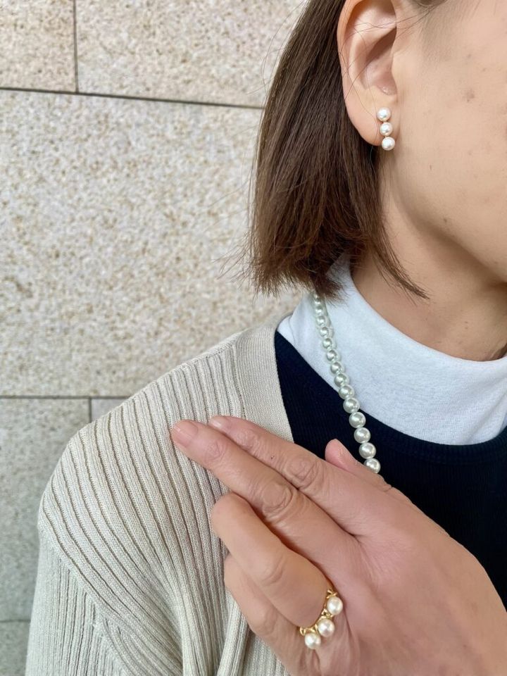 藤井さんパールアクセ