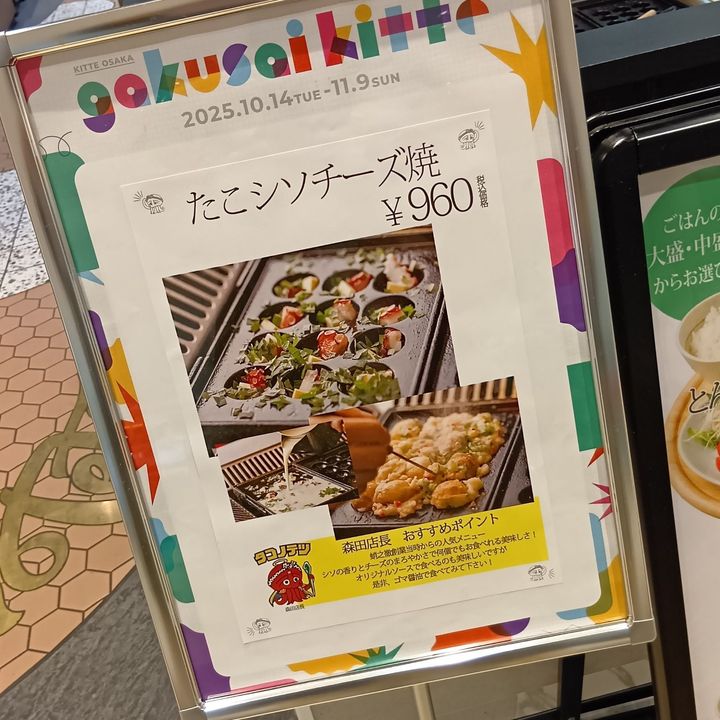 【キッテ大阪】お値打ちランチでほっこり！お友達と楽しむ自分で作るたこ焼きタイム～！