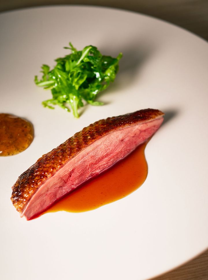 六本木『Restaurant O』の「西崎ファームの平飼い鴨」