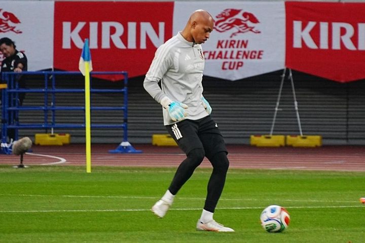 画像1: 前日練習時の小久保（写真：浅野凜太郎） (C)Qoly