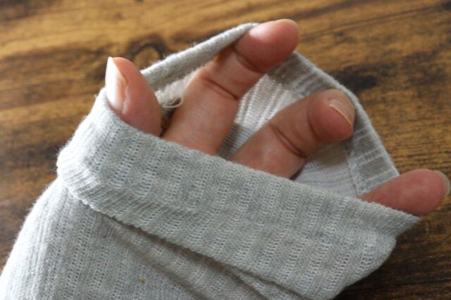 セリア ポケット付きレッグウォーマー 使用例 着用例