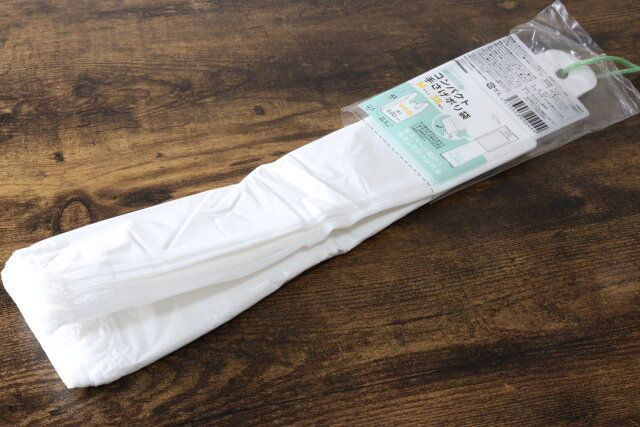 ひも付きコンパクト手さげポリ袋 引き出し