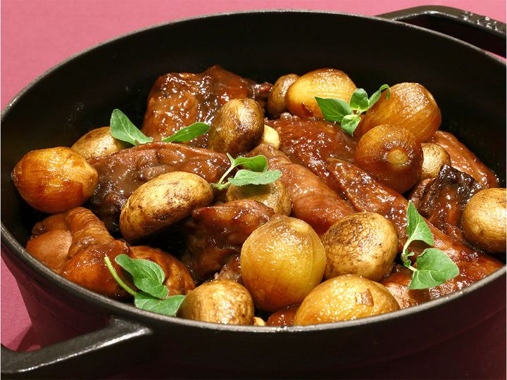 豚バラ肉の赤ワイン煮込み ボルドー風