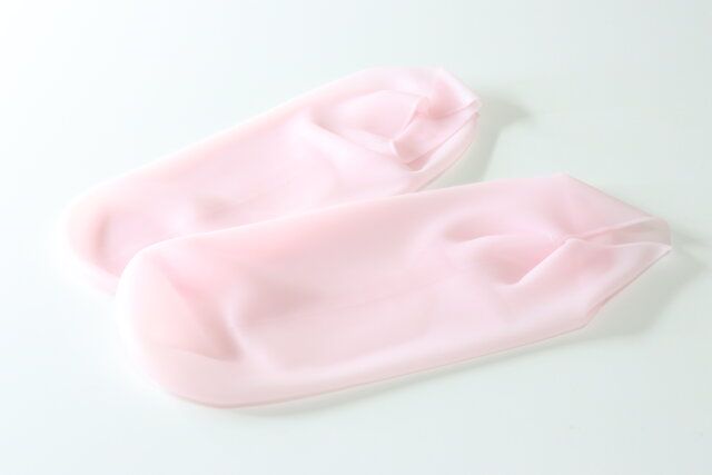 ダイソー しっとりフットケアソックス デザイン