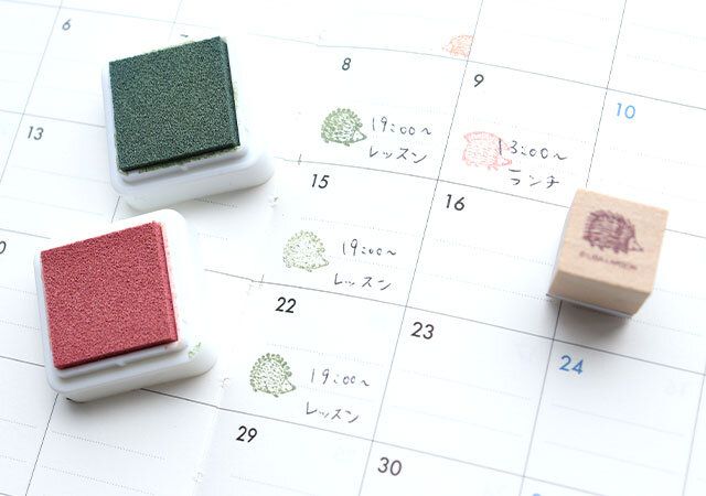 リサ・ラーソン木製スタンプセット2色インクセット