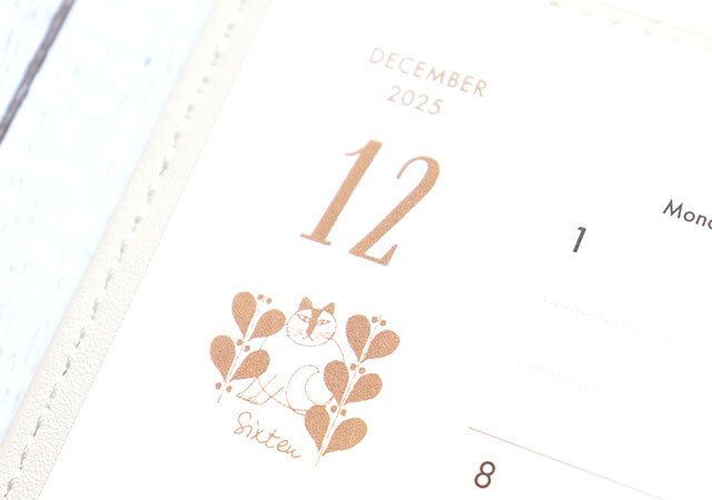 リサ・ラーソン2026年スケジュール手帳スケッチねこ