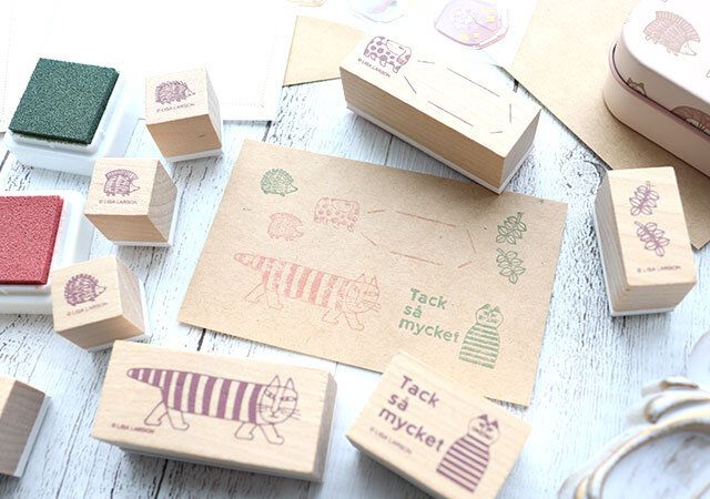 リサ・ラーソン木製スタンプセット