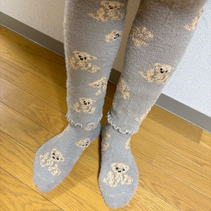 3coinsスリコあたたかアイテム新作マシュマロレッグウォーマーマシュマロレッグクルー