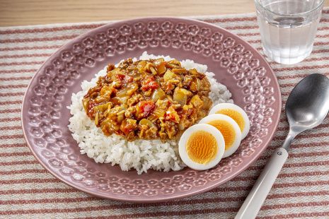 レンジで作るキーマカレー