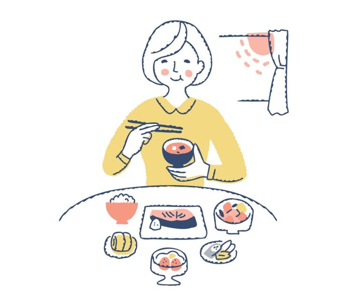 肉や魚のタンパク質の量は手のひらにのる大きさで20gが目安。脂質は不飽和脂肪酸のDHAやEPAなどのオメガ3系や、オメガ9系のオリーブ油などを。砂糖は腸内環境を悪くするので控える。