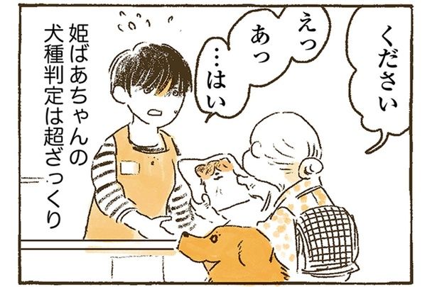 姫ばあちゃんの犬種判定は超ざっくり （C）佐倉イサミ／KADOKAWA