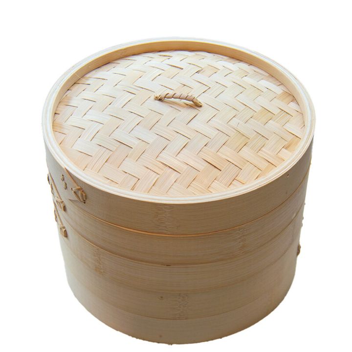 竹材蒸籠本体（深型大）各￥1,490、蓋（大）￥890