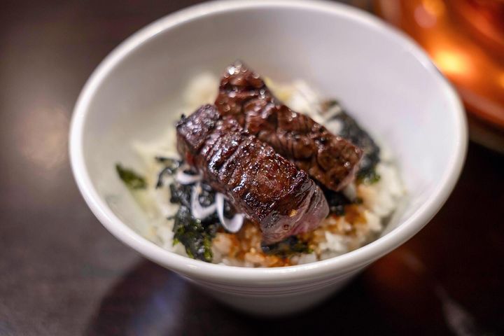 「厚切り上ハラミ」＆「ハラミ専用ご飯」