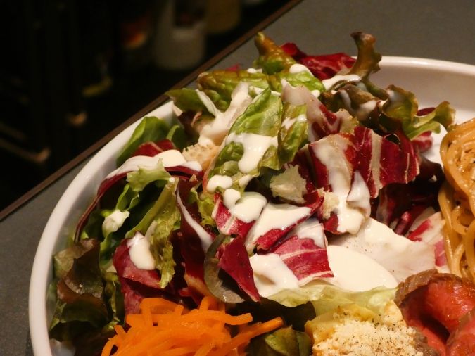 o/sio FUKUOKA 本日のパスタ 付け合わせ シーザーサラダ