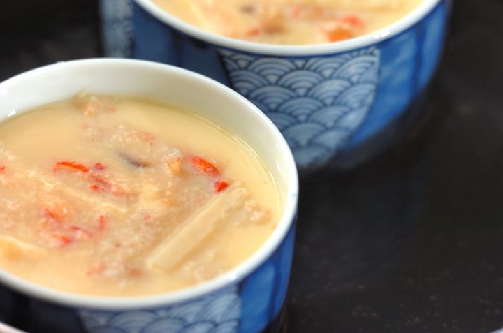 中華カニ玉風茶碗蒸しの作り方5