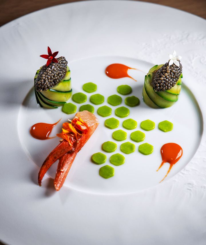 銀座『アマラントス』の「オマールブルーとズッキーニ」