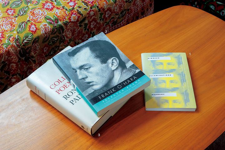 『Illuminations』アルチュール・ランボー／著、『Selected Poems of Frank O'Hara』フランク・オハラ／著、『Collected Poems』ロン・パジェット／著