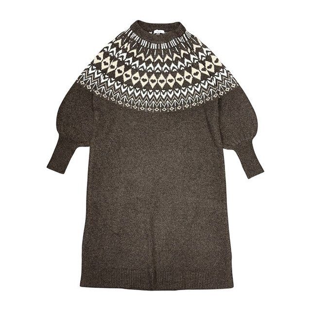 しまむらDaacoノルディック調ニットワンピース