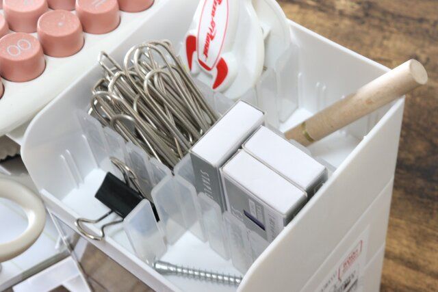 ダイソー 多機能引き出しケース（仕切板付） 仕切り 使用例