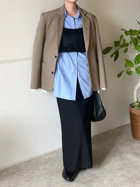 GU2ピースビスチェセットワンピースのビスチェコーデ