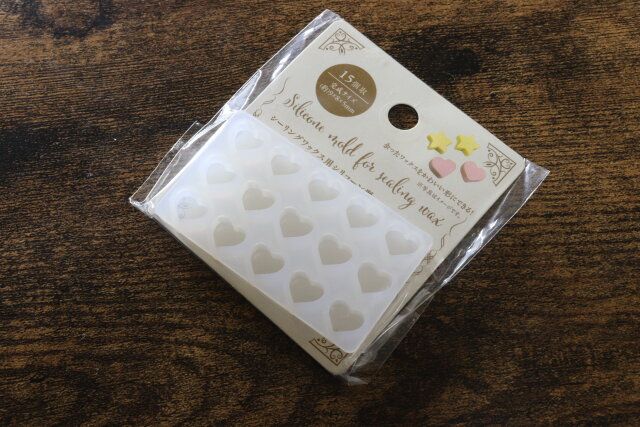 セリアのシーリングワックス用シリコーン型 スター・ハート