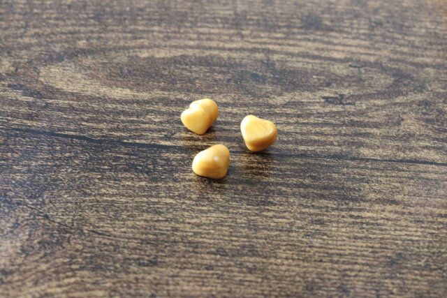 セリアのシーリングワックス用シリコーン型で作ったハート