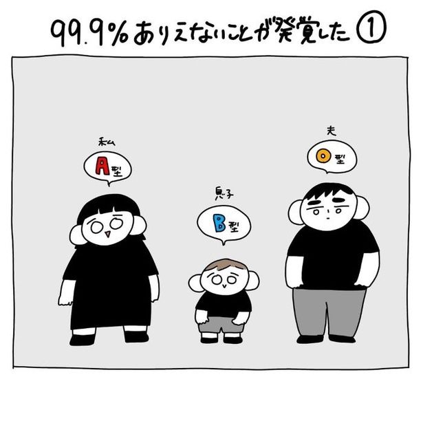 【漫画】99.9%ありえないことが発覚した 画像提供：さし身(＠toyomaru0124)