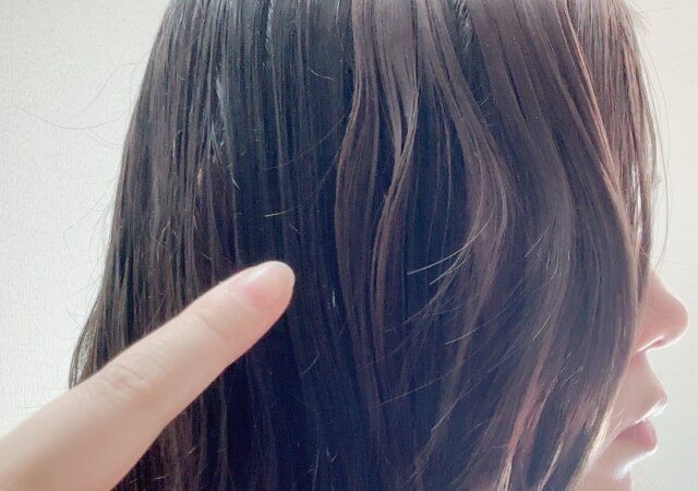 トップヘアウィッグ（分け目タイプ） 癖