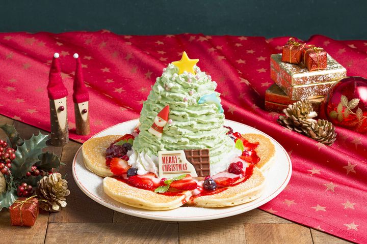 ホノルルクリスマスツリーパンケーキ