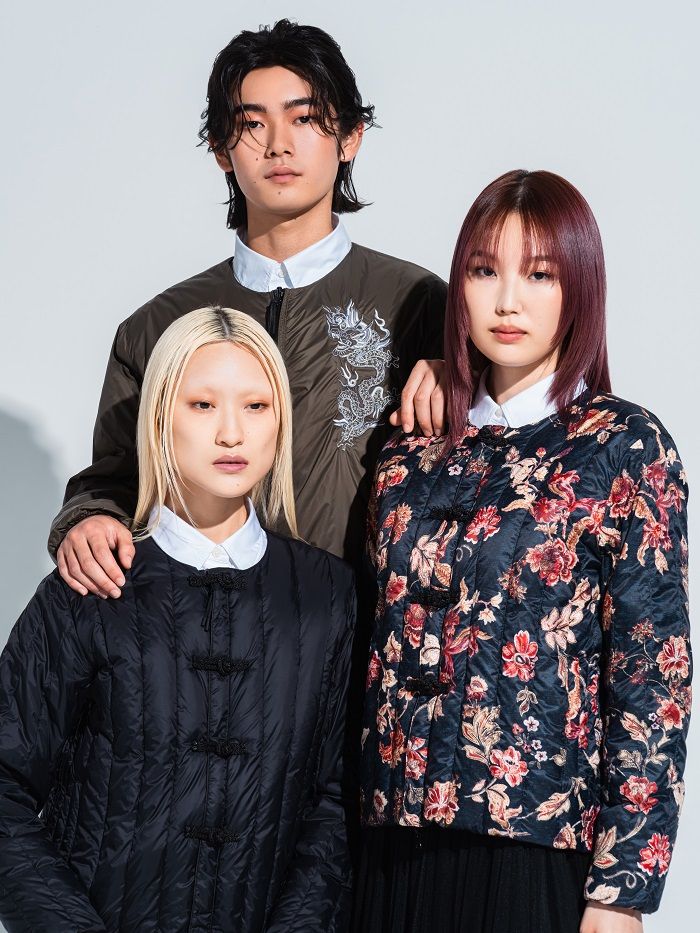 ダウン一枚でおしゃれが完成！オリジナルフラワープリントや刺繍をデザインした《VIVIENNE TAM》と《TAION》による初コラボアイテムが誕生