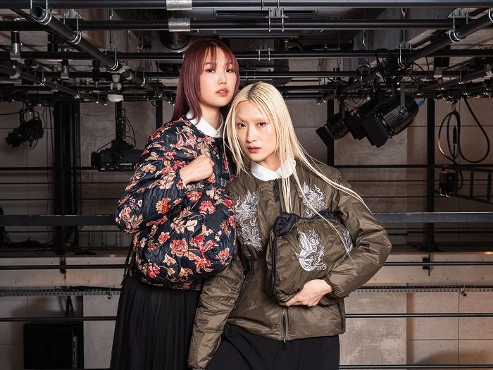 ダウン一枚でおしゃれが完成！オリジナルフラワープリントや刺繍をデザインした《VIVIENNE TAM》と《TAION》による初コラボアイテムが誕生