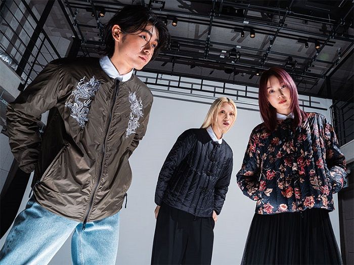 ダウン一枚でおしゃれが完成！オリジナルフラワープリントや刺繍をデザインした《VIVIENNE TAM》と《TAION》による初コラボアイテムが誕生