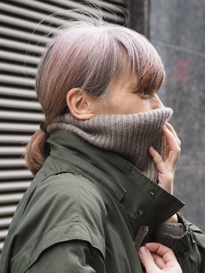 カシミヤのスヌード