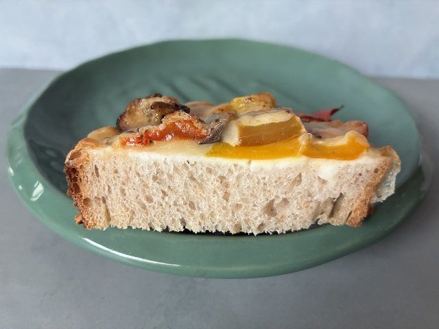 野菜タルティーヌ断面