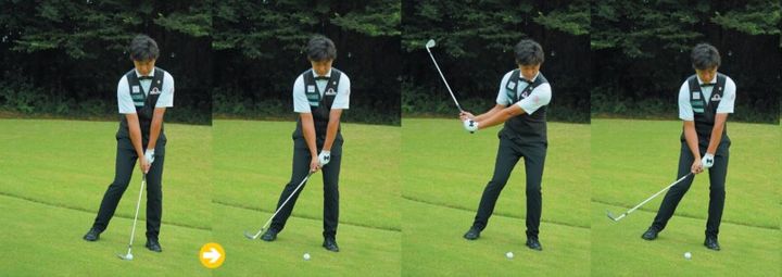 アプローチはフィニッシュで打ち分ける！上げる、転がすも自由自在