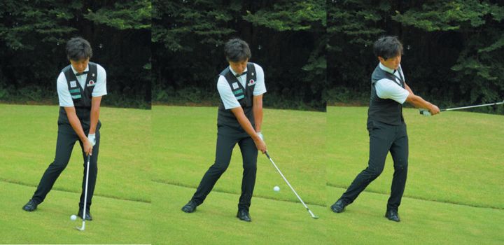 アプローチはフィニッシュで打ち分ける！上げる、転がすも自由自在
