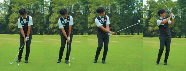 アプローチはフィニッシュで打ち分ける！上げる、転がすも自由自在