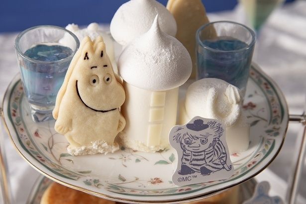 ムーミン谷の冬景色をイメージしたスイーツ