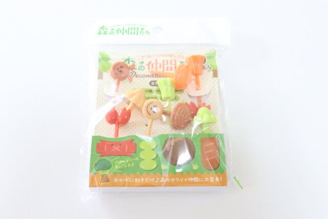 セリアのデコレーションピックス 森の仲間たち 10Pのパッケージ