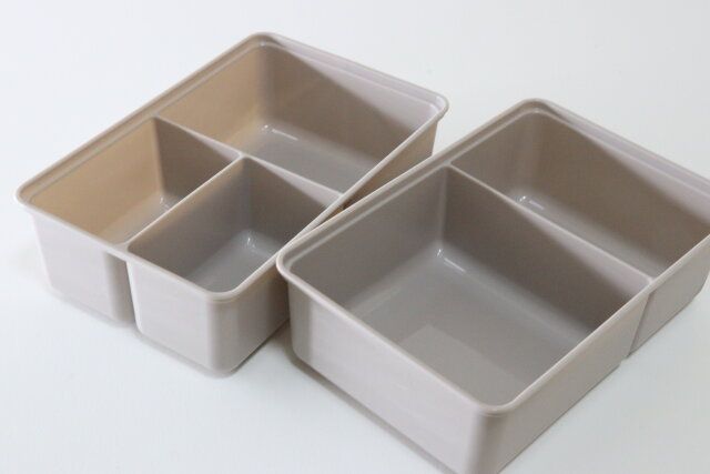 仕切り付き保存容器 2仕切りタイプ 3仕切りタイプ