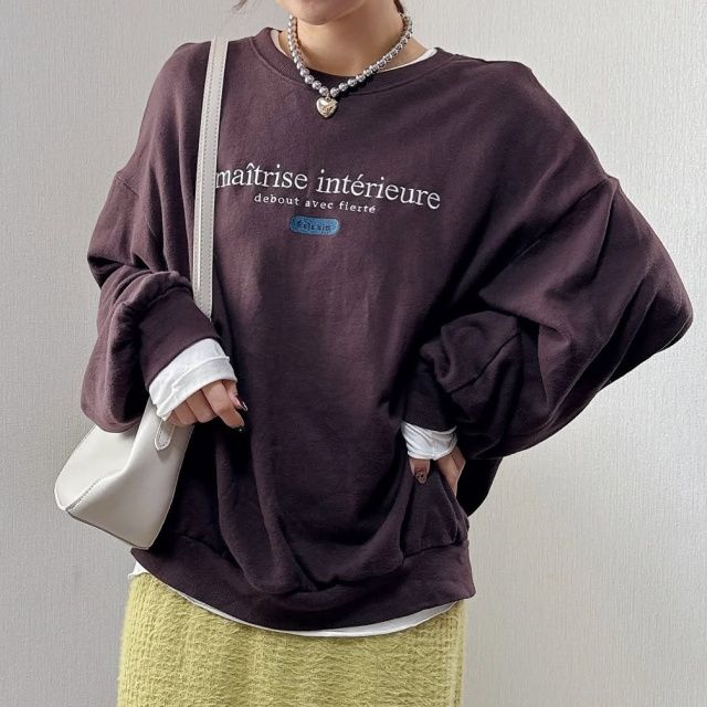 しまむら「英字トレーナー」