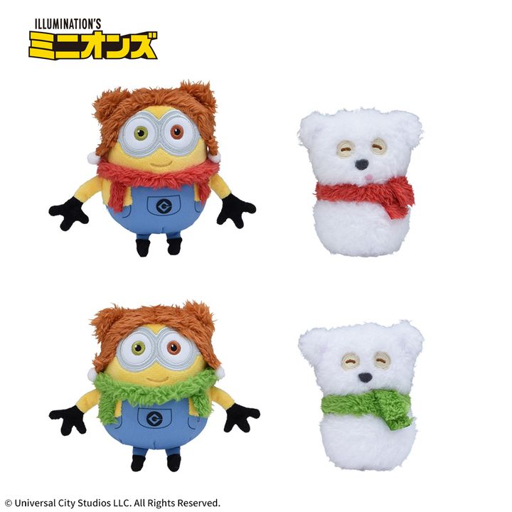 ミニオン マスコット“ボブ&ゆきだるまティム”
