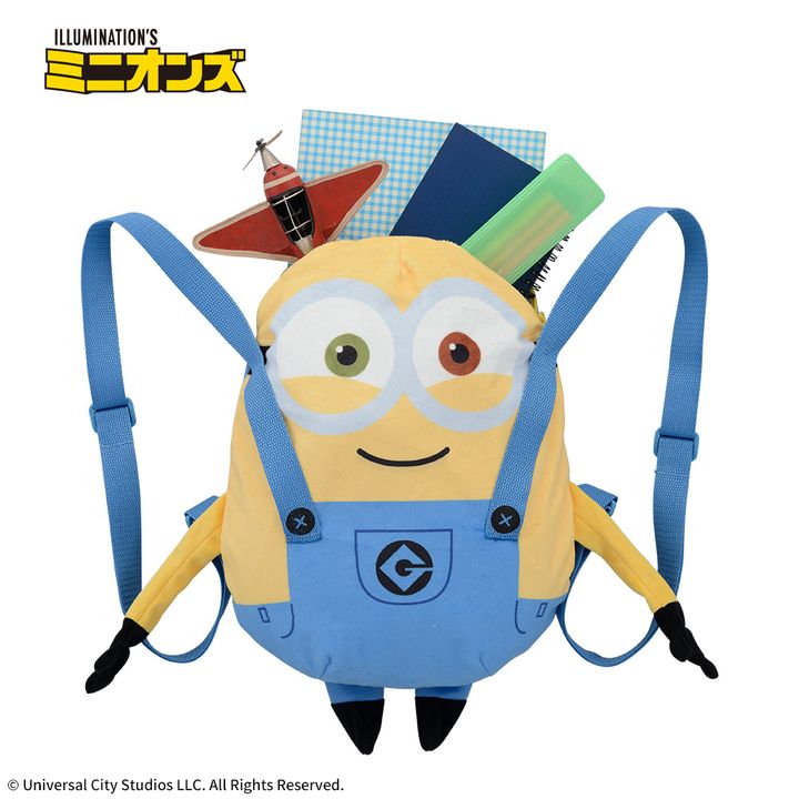 ミニオン プラチナムザッカぬいぐるみリュック“ボブ”（使用イメージ）