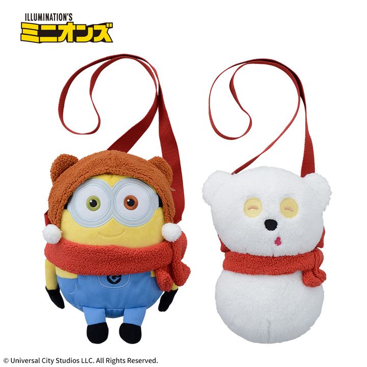 ミニオン プラチナムザッカショルダーバッグ“ボブ&ゆきだるまティム”