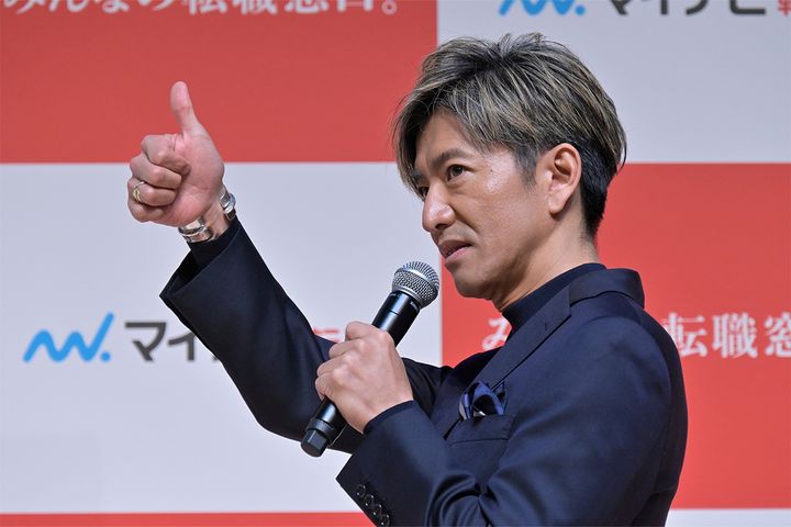 木村拓哉さん（2025年1月8日、時事通信フォト）