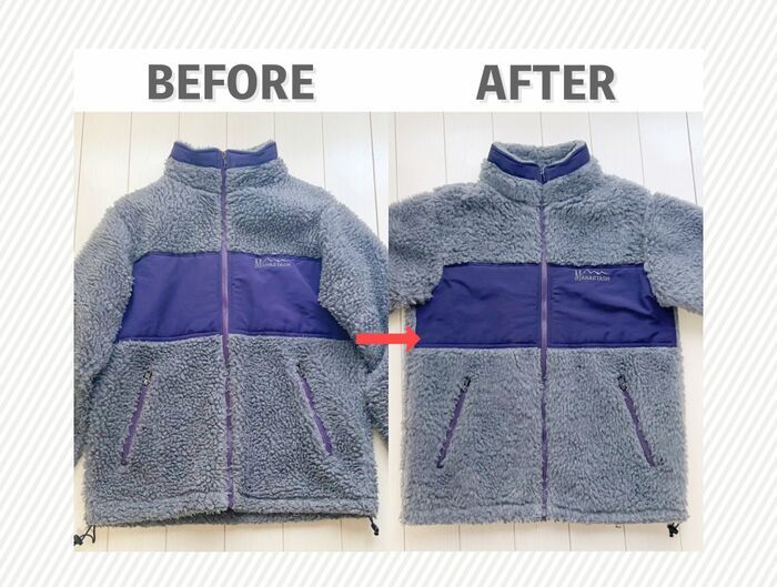 ゴワゴワになった『ボアアウター』を復活させる裏ワザ。まさかの100均グッズがお役立ち♡