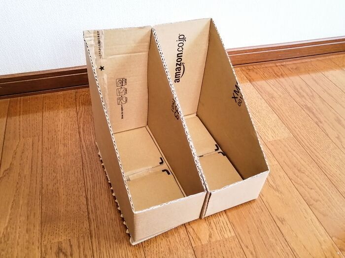 【捨てるの待った】Amazonのいつものダンボールが「無印風ファイルボックス」に劇的変身！