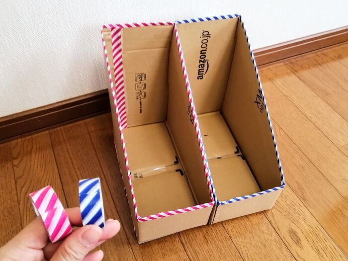 【捨てるの待った】Amazonのいつものダンボールが「無印風ファイルボックス」に劇的変身！